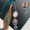 Custom Photo Memorial Graduation Tassel Charm With Angel Wings HO82 901370