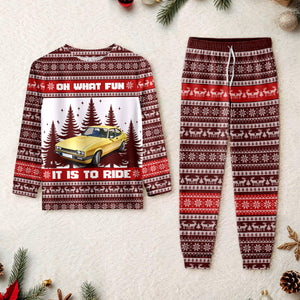 Custom Car Photo Oh What Fun It Is To Ride Sleepwear For Men, Car Lovers CH07 895624