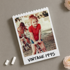 Custom Photo Vintage Building Brick Block - Personalized Birthday Gift HA75 921504