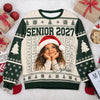 Custom Photo Senior 2027 Graduation Ugly Christmas Sweater LM32 669911