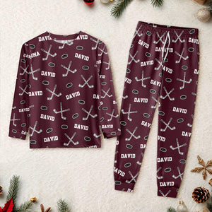 Hockey Custom Name - Personalized Sleepwear Gift For Hockey Lovers HO82 900204