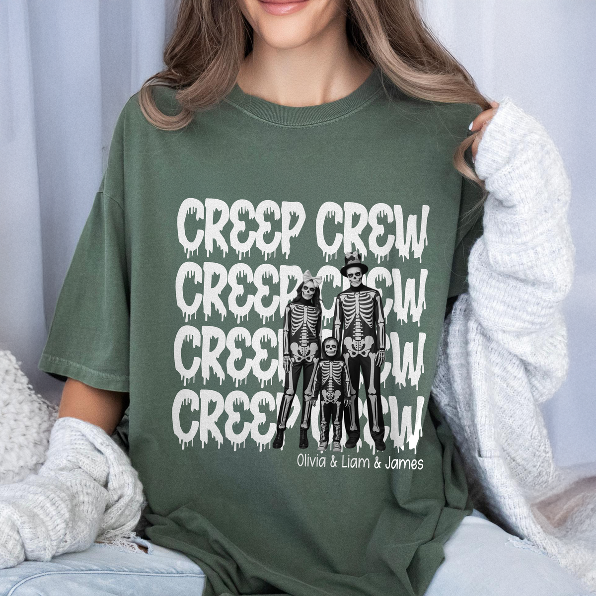 Custom Photo Boo Crew Halloween Comfort Shirt - Personalized Halloween Gift For Family & Friends TH10 170377