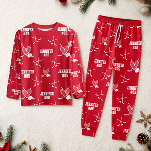 Personalized Christmas Hockey Sleepwear Gift For Hockey Lovers HO82 900088