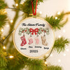 Personalized Family Stocking Embroidery Hoop Ornament TH10 896741