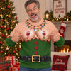 Funny Sexy Santa Elf Body Christmas Ugly Sweater, 3D Boobs Candy Cane LM32 670037
