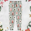 Custom Cute Photo Santa Christmas Green Tree Striped Pattern Sweatpants LM32 897419