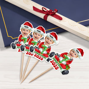 Custom Photo Santa Baby Christmas Cupcake Toppers LM32 893913