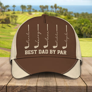 Personalized Best Dad By Par Golf Classic Cap LM32 893491
