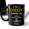 Personalized This Papa Belongs To Us Black Mug Gift For Father’s Day HA75 921444