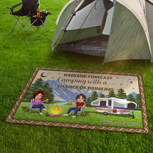 Personalized Create Memories With Camping Patio Rug, Patio Mat LM32 893725