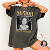Custom Vintage Photo And Year Officially A Senior - My Last First Day Comfort Shirt CH07 180284