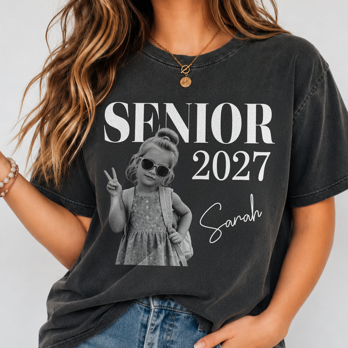 Custom Photo And Name Senior 2027 Comfort Shirt TH10 170609