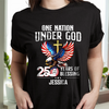 Custom Name 250 Years of Blessing America Dark Shirt LM32 899107