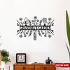 Custom Name Grandma's Garden Monogram Metal Sign Gift for Gardener, Metal Yard Decor LM32 899243