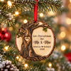 Personalized First Christmas as Mr & Mrs Layered Wood Ornament HA75 919268