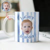 Custom Baby Face Striped Print Full Mug - Gift for Dad, Mom HA75 921732