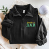 Custom Name Dad Mom Embroidered Golf Quarter Zip Sweater HO82 902324