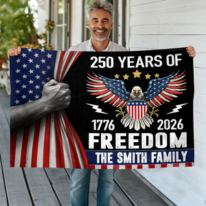 Custom Family Name Celebrate 250th Anniversary of America House Flag CH07 910166