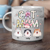 Cat Mom Dog Mom Floral Personalized Marble Mug CH07 895532