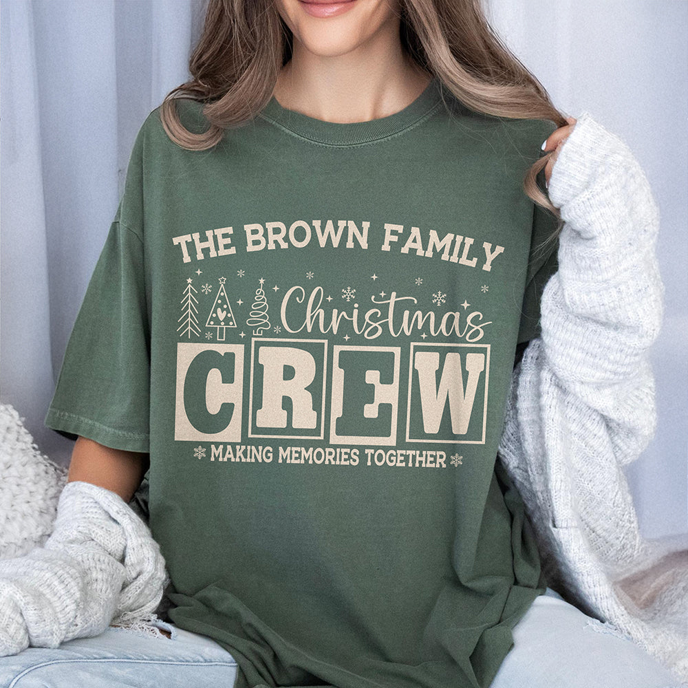 Personalized Christmas Crew Matching Family Comfort Shirt, Xmas Gift for Family HA75 922194
