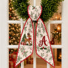 Custom Initial Christmas Reindeer Ribbon Print Wreath Sash Festive Christmas Home Decor HO82 903916