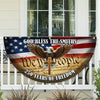 Custom Family Name America 250 Years Of Freedom Non-Pleated Fan Flag TH10 169081