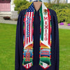 Custom Name America And Mexico Flag Graduation Stoles TH10 898535