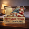 Custom Name US 250 Years Of Freedom 1776-2026 Acrylic Block Plaque HO82 902276