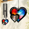 Custom Photo Hear The Wind And Think Of Me Personalized Wind Chime, Memorial Gift CH07 896050