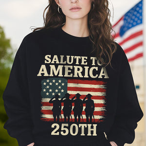 Salute To America 250th Veteran Dark Shirt Happy America 250 Gifts CH07 896690