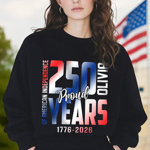 Custom Name 250 Years of American Independence Patriot Dark Shirt LM32 895147