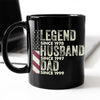 Personalized Legend Husband Dad Grandpa Black Mug TH10 892939