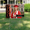 Custom Photo Class of 2026 Glitter Stars Graduation Yard Sign LM32 899361