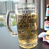 To The World Best Dog Dad Happy Father's Day Glass Beer Mug TH10 892575