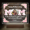 Mom, To Me You're The Wold Custom Photo Acrylic Plaque LED Night Light Mothers Day Gift For Mom CH07 895276
