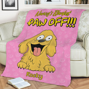 Personalized Time To Paw Off Funny Dog Blanket For Dog Lovers LM32 893363