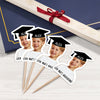Custom Photo Look Who's Graduating Cupcake Toppers LM32 897703