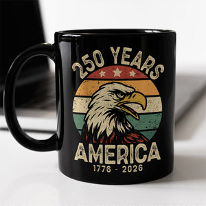 America 250 Years Black Mug TH10 894617