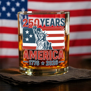 250 Years America 1776 - 2026 Whiskey Glass HO82 894542