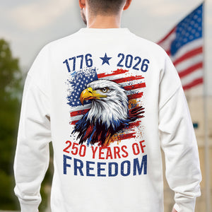 America Semiquincentennial 250 Years Of Freedom Back Side Bright Shirt CH07 896700