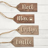 Personalized Name Wooden Christmas Stocking Tag HO82 900512