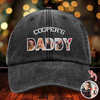 Upload Photo Dog, Cat & Dad - Dog, Cat's Dad Washed Denim Baseball Cap HA75 892948