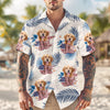 Custom Photo Dog Cat America Flag Hawaiian Shirt HA75 892540