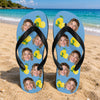 Custom Photo Tropical Summer Pattern Flip Flops - Personalized Beach Gift CH07 911604