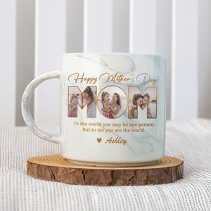 Custom Photo Happy Mother's Day To Mom Marble Mug LM32 893153
