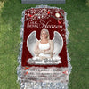 Custom Photo Give A Hug From Heaven Memorial Grave Blanket LM32 893167