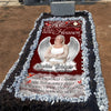 Custom Photo Give A Hug From Heaven Memorial Grave Blanket LM32 893167
