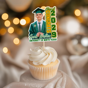 Custom Photo Class of 2025 Graduation Decoration Cupcake Toppers CH07 895292