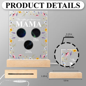 The Night You Became Mom Grandma Personalized Star Map Led Night Light Mother's Day Gift CH07 895298