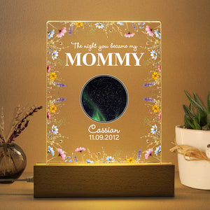 The Night You Became Mom Grandma Personalized Star Map Led Night Light Mother's Day Gift CH07 895298